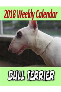 2018 Weekly Calendar Bull Terrier