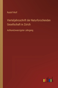 Vierteljahrsschrift der Naturforschenden Gesellschaft in Zürich