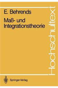 Maß- Und Integrationstheorie