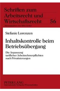 Inhaltskontrolle Beim Betriebsuebergang