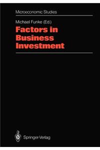 Factors in Business Investment