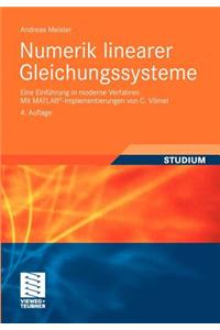 Numerik Linearer Gleichungssysteme: Eine Einfuhrung in Moderne Verfahren. Mit MATLAB(R)-Implementierungen Von C. Vomel