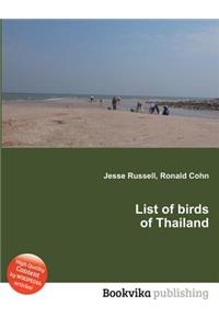 List of Birds of Thailand