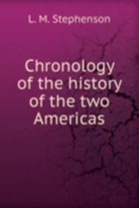 Chronology of the history of the two Americas