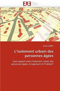 L''isolement Urbain Des Personnes Âgées