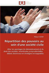 Répartition des pouvoirs au sein d'une société civile