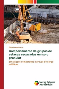 Comportamento de grupos de estacas escavadas em solo granular