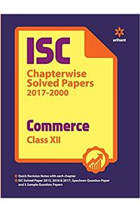 Isc Chapterwise Solved Papers Commerce Class 12th