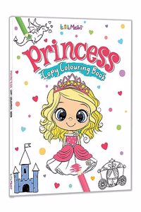 Princess Copy Colouring Book - Colouring Activity for Childrens