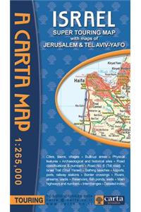 Carta's Israel Super Touring Map