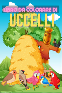 Libro da colorare di uccelli