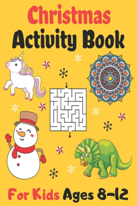 Christmas Activity Book For Kids Ages 8-12