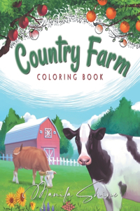 Country Farm Coloring Book