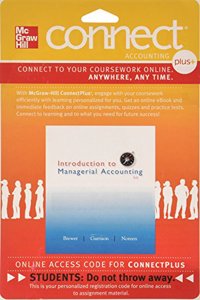 Connect 1-Semester Access Card for Introduction to Managerial Accounting
