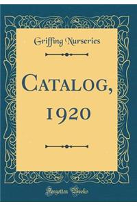 Catalog, 1920 (Classic Reprint)