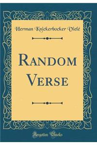 Random Verse (Classic Reprint)