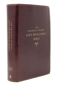 Kjv, Charles F. Stanley Life Principles Bible, 2nd Edition, Leathersoft, Burgundy, Comfort Print