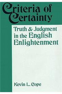 Criteria of Certainty