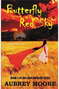Butterfly Red Sky