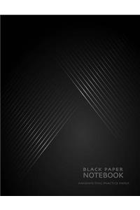 Black Paper Notebook Handwriting Practice Paper