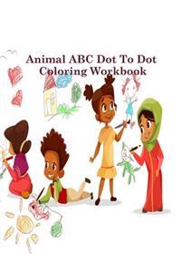 Animal ABC Dot to Dot Coloring Workbook