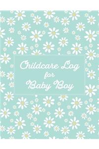 Childcare Log For Baby Boy