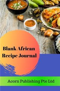 Blank African Recipe Journal