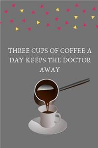 Three cups of coffee a day keeps the doctor away