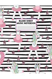 Blank Sheet Music Notebook