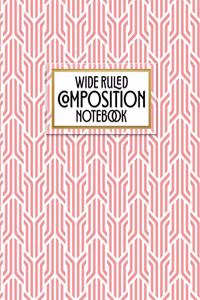 Wide Ruled Composition Notebook