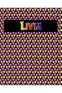 120 Page Handwriting Practice Book with Colorful Alien Cover Livia