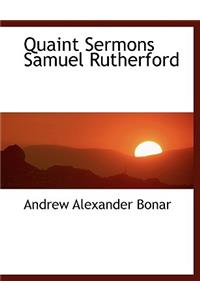 Quaint Sermons Samuel Rutherford