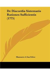De Discordia Sistematis Rationes Sufficientis (1775)