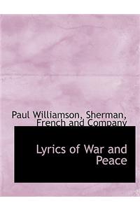 Lyrics of War and Peace