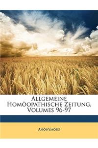 Allgemeine Homoopathische Zeitung, Volumes 96-97