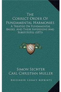 The Correct Order Of Fundamental Harmonies