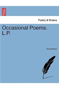 Occasional Poems. L.P.