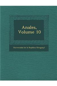 Anales, Volume 10
