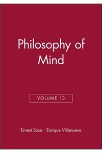 Philosophy of Mind, Volume 13