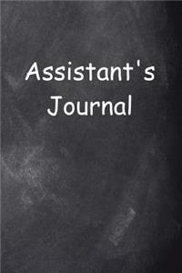 Assistant's Journal Chalkboard Design