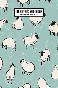 Sheep Isometric Graph Paper Notebook