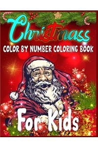 Christmass Color By Number Coloring Book For Kids