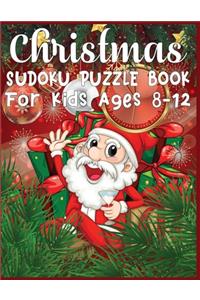 Christmas Sudoku Puzzle Book For Kids ages 8-12