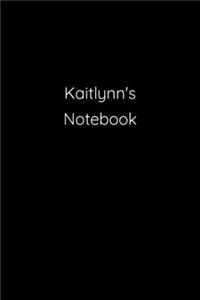 Kaitlynn's Notebook