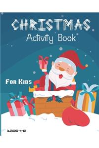 Christmas Activity Book For Kids Ages 4-8