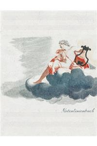 Notenlinien Notizbuch