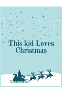 This kid loves Christmas