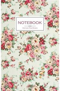 Notebook Vintage Pink Roses