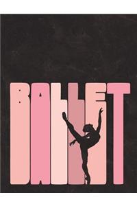 Ballet Silhouette - Notebook for Dancers