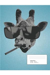 Smoking Giraffe Composition Book